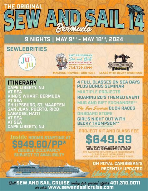 sew and sail cruise